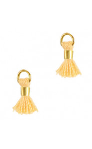 Mini Quaste Ibiza Style 0.7cm Gold-dalila yellow